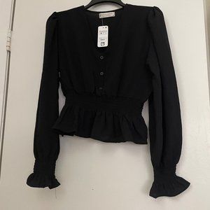 Jon & Anna midriff contemporary blouse